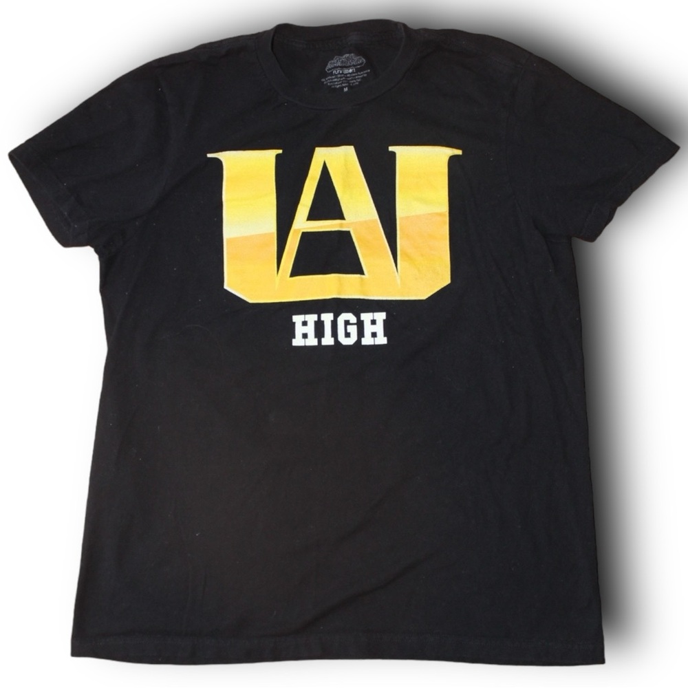 My Hero Academia Adult New T-Shirt  -  Medium UA High Gold Logo Pic